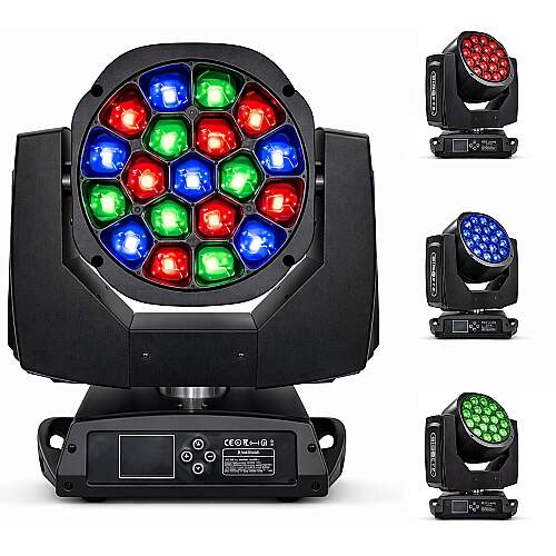 Moving Beam Bee Eye 19 LED RGBW 15w DMX512