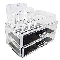 Organizador para Maquiagem acrílico 2 Gavetas - THOM20