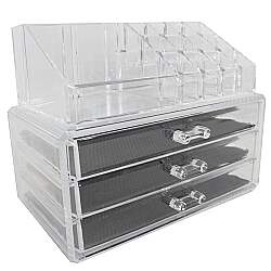 Organizador para Maquiagem acrílico 3 Gavetas - THOM30