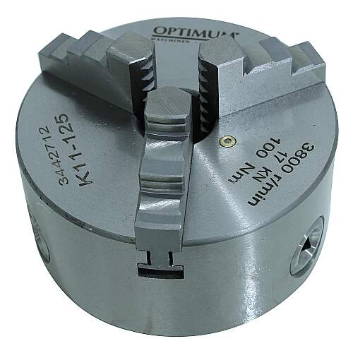 Placa de 3 Castanhas 125mm para Torno Mecânico com Furadeira fresadora De Bancada Elétrico 250 Mm 220v - TTBAD250