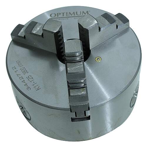 Placa de 3 Castanhas 125mm para Torno de Bancada Engrenado 500 mm 750w 220v 60hz Monofásico - TTBE250