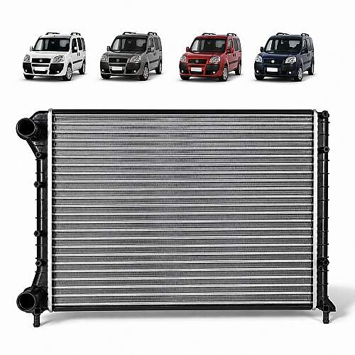 Radiador Fiat Doblo 1.3 1.4 1.6 1.8 2001 a 2019 MLBU1730068369
