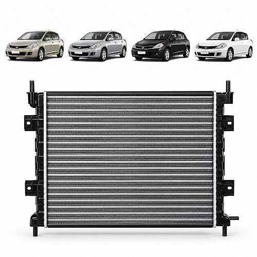 Radiador Nissan Tiida 1.8 16V Flex 2006 a 2014 Câmbio Mecânico