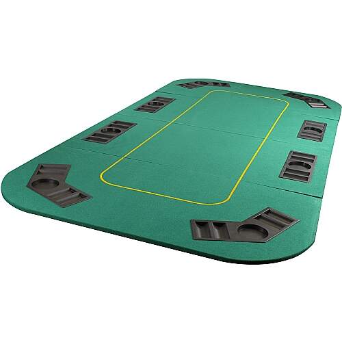 Tampo Mesa de Poker Dobrável 8 Lugares 180x90 cm - TPTT0075