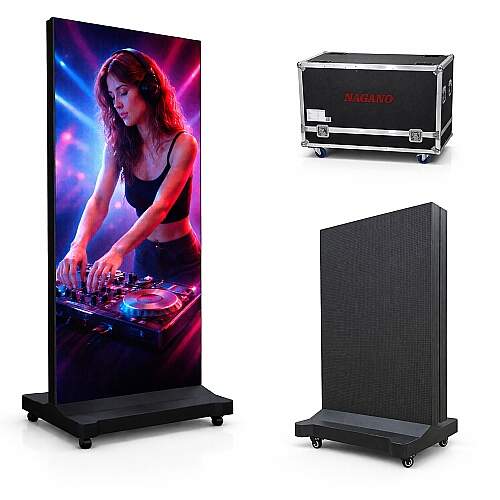 Painel Totem em Led Indoor Case/Wi-Fi/USB TB2 P2.5 Tela 64x192cm 220v
