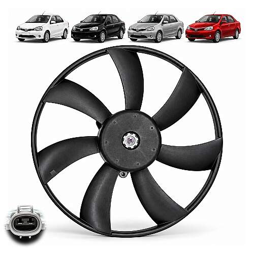 Ventoinha do Radiador Toyota Etios 1.3 1.5 com Ar 2012 a 2016 16361-0Y020