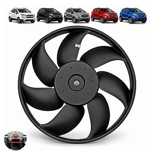 Ventoinha Radiador e Motor Ford EcoSport 1.6 16V 2012 a 2020