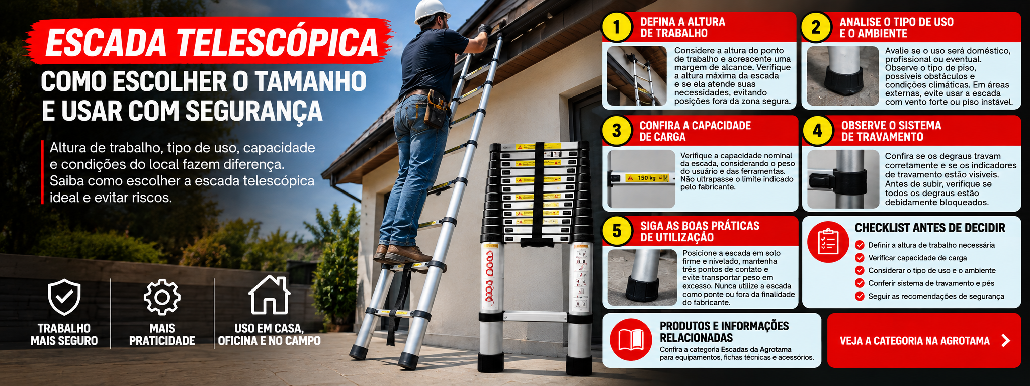 Como escolher escada para pintura e manutenção da casa