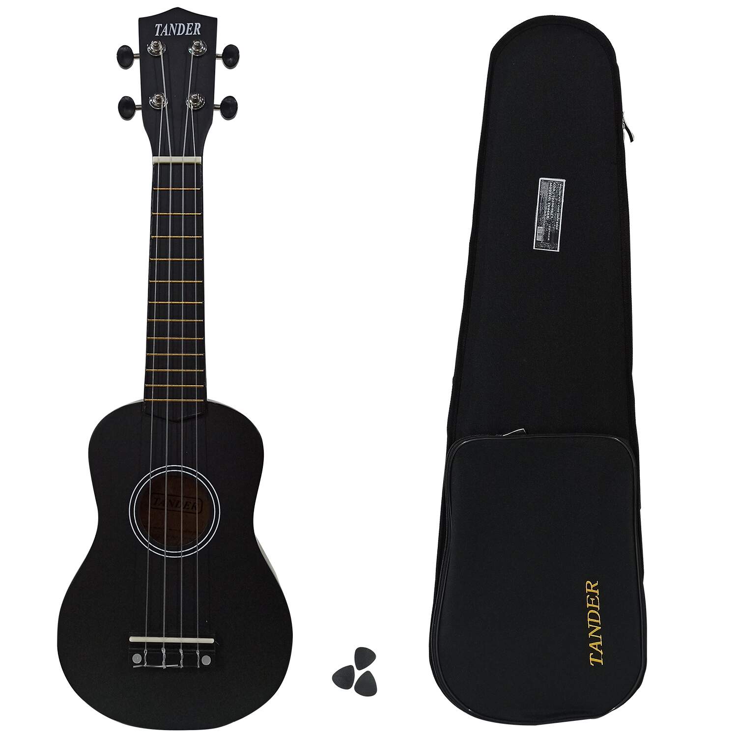 Ukulele Soprano Ukam UK-21 In Mogano - Con Accordatore, Custodia, Corde Extra, Plettri E Capotasto