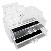 Organizador para Maquiagem acrílico 2 Gavetas - THOM20
