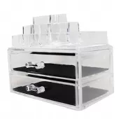 Organizador para Maquiagem acrílico 2 Gavetas - THOM20