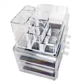 Organizador para Maquiagem acrílico 2 Gavetas - THOM20