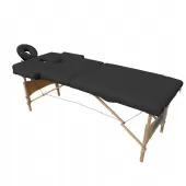 Mesa Maca de Massagem Estética Dobrável Portátil com Orifício - Preto