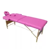 Mesa Maca de Massagem Estética Dobrável Portátil com Orifício - Preto