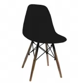 Cadeira Pequena Charles Eames com Pés de Madeira - Turquesa