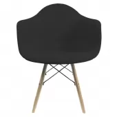 Cadeira Grande Charles Eames com Pés de Madeira - Branco