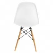 Cadeira Pequena Charles Eames com Pés de Madeira - Turquesa