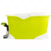 Balde Spin Mop 360 Inox com Pedal Alumínio Completo - Verde