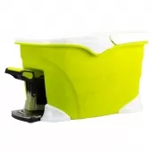 Balde Spin Mop 360 Inox com Pedal Alumínio Completo - Verde