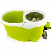 Balde Spin Mop 360 Inox com Pedal Alumínio Completo - Verde
