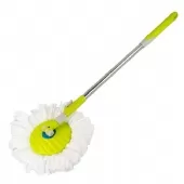 Balde Spin Mop 360 Inox com Pedal Alumínio Completo - Verde