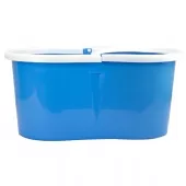 Balde Spin Mop360 Centrifuga Cesto de Inox com 2 Esfregão - Azul