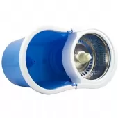 Balde Spin Mop360 Centrifuga Cesto de Inox com 2 Esfregão - Azul