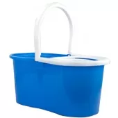 Balde Spin Mop 360 Centrifuga Cesto de Plastico Esfregões + Refil - Azul