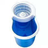 Balde Spin Mop 360 Centrifuga Cesto de Plastico Esfregões + Refil - Azul
