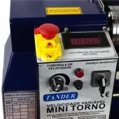Mini Torno Mecânico de Bancada 300mm - 400w - 220v Monofásico - 60hz - TTM300