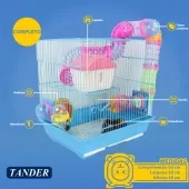 Gaiola Labirinto para Hamster 2 Andares - 38x35x28 cm