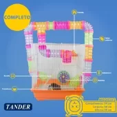 Gaiola Labirinto para Hamster 2 Andares - 33x28x38 cm