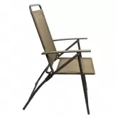 Conjunto de Mesa Quadrada para Jardim com Cadeira e Guarda Sol - 6 Peças - THCMCM6