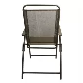 Conjunto de Mesa Quadrada para Jardim com Cadeira e Guarda Sol - 6 Peças - THCMCM6