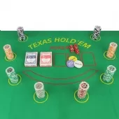 Maleta Poker 300 Fichas Oficiais com Numeração Kit Completo - TMP300F
