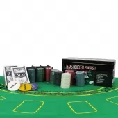 Kit Jogo Lata De Poker 200 Fichas sem Numeração - TKP200F