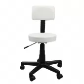 Cadeiras Mocho para Dentista Tatuador Estética Giratória Retangular - TCMG0 - Branco