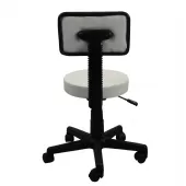 Cadeiras Mocho para Dentista Tatuador Estética Giratória Retangular - TCMG0 - Branco