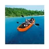 Caiaque Inflável 2 Pessoas 3.30m x 94cm 2 Remos Bomba de Ar - Ventura Hydro Force