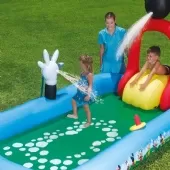 Piscina Inflável Mickey 436 Litros com Escorregador - 3.20m x 1.75m x 1.57m
