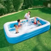 Piscina Retangular Familiar Deluxe Azul Inflável - 1.161 Litros 3.05m x 1.83m x 56cm