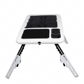 Mesa Portátil para Notebook Dobrável Suporte Base para Mouse e Copo com Cooler -TMN01