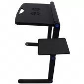 Mesa Portátil para Notebook Articulada com Cooler + Cabo USB + Mousepad - TMN03