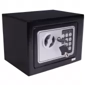 Cofre Eletrónico Digital 17,5x23x17cm - 2 Chaves Preto - NCDP23