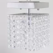 Luminária de Cristal Embutido K9 Legítimo Alumínio Espelhado - 12x12cm Base - G9*1 60hz Bivolt - TL12