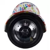 Skate Elétrico Hover Board 10'' Branco colorido com Bluetooth e Bolsa - THB042