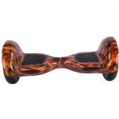 Skate Elétrico Hover Board 10'' Vermelho chamas com Bluetooth e Bolsa - THB041