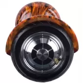 Skate Elétrico Hover Board 10'' Vermelho chamas com Bluetooth e Bolsa - THB041