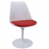 Cadeira Saarinen - TCS - Branca com Vermelha