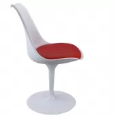 Cadeira Saarinen - TCS - Branca com Vermelha